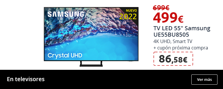 TV LED 55 Samsung UE55BU8505, 4K UHD, Smart TV