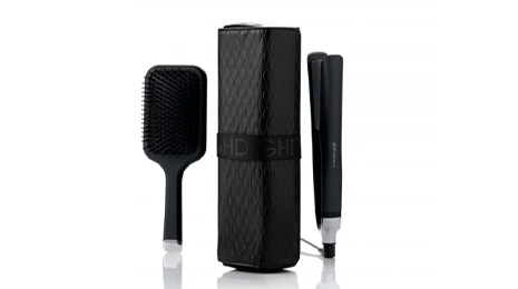 Plancha de pelo GHD Platinum Gift Set Paddle Brush, Cerámica, 185 ºC


