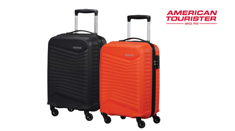 Maleta blanda con ruedas giro 360º y asa,  mod. FUN CRUISE de AMERICAN TOURISTER  55cm,  candado TSA,