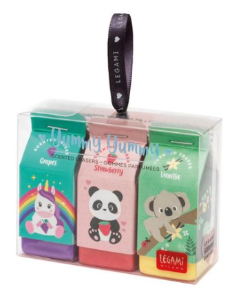 Set de 3 gomas de borrar Legami Yummy Yummy perfumadas