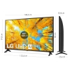 TV LED 165,1 cm (65") LG 65UQ75006LF, 4K UHD, Smart TV
