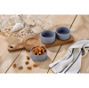 Pack 4 Bowls en Gres SAN IGNACIO Noia con Tabla de Servir de Madera