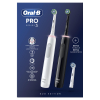Cepillo de Dientes Eléctrico Oral B Duo Pro 3900 - Blanco/Negro