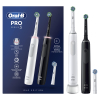 Cepillo de Dientes Eléctrico Oral B Duo Pro 3900 - Blanco/Negro