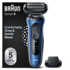 Afeitadora Braun Shaver 61-B1200s Azul Euro 