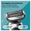 Afeitadora Braun Shaver S7200CC Silv Mn