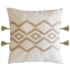 Cojín con Rombos y Borlas ALO HOME 45x45 cm Beige