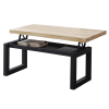 Mesa de Centro Elevable de Madera 120x60x47,5 cm ADEC 