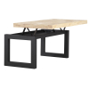 Mesa de Centro Elevable de Madera 120x60x47,5 cm ADEC 