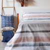Juego de Sábanas de Algodón 3 Piezas Cama 135 cm ALO HOME Gris