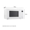 Microondas con Grill LG MH6535GDH, 1000 W, 5 Niveles de Potencia - Blanco