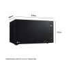 Microondas con Grill LG MH6535GDS, 1000 W, 5 Niveles de Potencia - Negro
