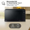 Microondas con Grill LG MH6535GDS, 1000 W, 5 Niveles de Potencia - Negro