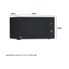 Microondas con Grill LG MH7265DPS, 1200 W, 5 Niveles de Potencia - Negro