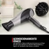 Secador Remington Ionic Dry D3190S, 2200 W, 3 Temperaturas, 2 Velocidades, con Difusor - Negro