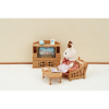 Sylvanian Families - Set de Salón de Hogar: Sillones, Mesa y Mueble TV