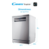 Lavavajillas Candy CF 5C7F1X - Inox