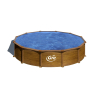 Piscina Acero Madera 550x132cm