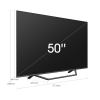 TV QLED 127 cm (50") HISENSE 50A7GQ, 4K UHD, Smart TV 