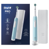 Cepillo de Dientes Eléctrico Oral-B PRO 1, Estuche de Viaje - Azul