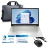 Portátil HP 15S.EQ2102NS, Ryzen 5 5500U, 8GB, 256GB SSD, FHD, 15,6" - 39,62 cm, W11 - Plata con Maletín, Ratón y Antivirus Panda 
