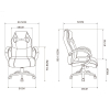 Silla de Estudio Juvenil tipo Gaming 71x64,5x127,5 cm FURNITURE STYLE Olimpia - Negro