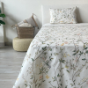 Juego de Sábanas 3 Piezas de Algodón Cama 90 ALO HOME Blanco