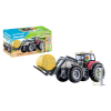 PLAYMOBIL Tractor Grande con Punto de Carga y Accesorios +4 años