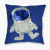 Cojín con Lentejuelas Reversibles ALO HOME 40x40 cm Azul