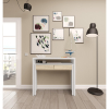 Mesa Consola Extensible a Escritorio FORÉS 88x99x36-66 cm - Blanco y Roble
