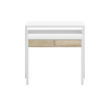 Mesa Consola Extensible a Escritorio FORÉS 88x99x36-66 cm - Blanco y Roble