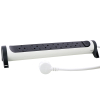 Base Múltiple Premium Rotativa y Fija 6X2+T 1,5 m Blanca/Negra