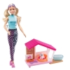 Barbie - Mini Playset con Mascota 3  2 Cachorritos