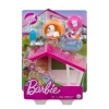 Barbie - Mini Playset con Mascota 3  2 Cachorritos