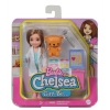 Barbie Chelsea - Doctora Muñeca Morena con Accesorios de Medicina de Juguete