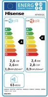 Aire Acondicionado Portátil Hisense APH09QC, Wifi, Bomba de Calor Inverter A/A+