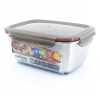 Hermético Rectangular Metal CUITISAN CANDL 1800 ml - Metalizado