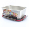 Hermético Rectangular Metal CUITISAN CANDL 1800 ml - Metalizado