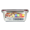 Hermético Rectangular Metal CUITISAN CANDL 1800 ml - Metalizado