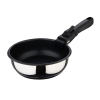Set 3 Sartenes de Acero Inox 18, 20 y 24 cm + Mango BERGNER Click&Cook