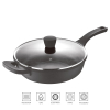 Sartén Honda de Aluminio Fundido Inducción con Tapa 3.9L BERGNER Retro