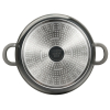 Olla Baja de Aluminio Fundido Inducción con Tapa 2,3L BERGNER Excalibur - Gris