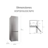 Frigorífico Combi Haier HDPW5620CNPK, No frost, 205 cm, 406 L, 3 Cajones, Wifi - Inox