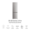 Frigorífico Combi Haier HDPW5620CNPK, No frost, 205 cm, 406 L, 3 Cajones, Wifi - Inox