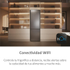 Frigorífico Combi Haier HDPW5620CNPK, No frost, 205 cm, 406 L, 3 Cajones, Wifi - Inox