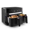Freidora de Aire sin Aceite Moulinex Dual Easy Fry EZ901N, 2700 W, 8,3 L - Negro
