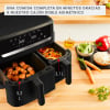 Freidora de Aire sin Aceite Moulinex Dual Easy Fry EZ901N, 2700 W, 8,3 L - Negro