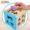 Woomax - Cubo con 13 Piezas Encajables de Madera Disney Baby