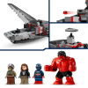 LEGO Disney Marvel Capitán América vs Hulk Rojo, Juguete de Construcción +8 años - 76292
