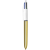 BIC My Message Kit - Juego de Escritorio con 1 Bolígrafo BIC 4 Colores Shine, 1 Marcador BIC Highlighter Grip Pastel, 1 Libreta Tamaño A6, Pack de 3 - Varios Colores Según El Kit, Envío Aleatorio